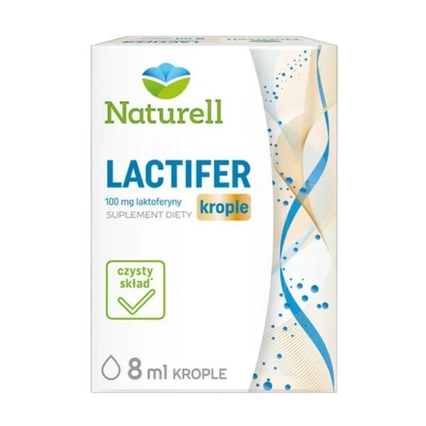 Naturell Lactifer drops a dietary supplement supporting immunity and the absorption of iron by the body.