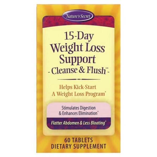 Nature's Secret, 15 Day Treatment, Detoxification and Purification for a flatter stomach and less bloating helps to start a weight loss program