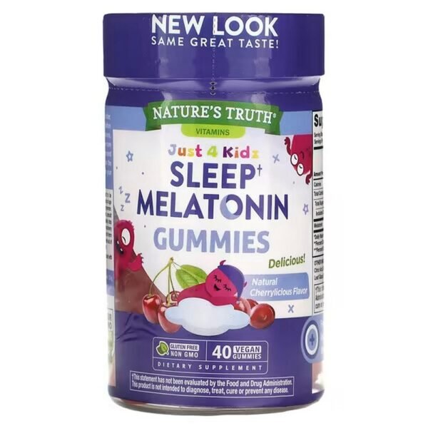 Give your little ones a gentle, low dose of melatonin before bed to help them settle down for a peaceful night's sleep