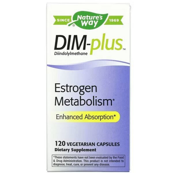 DIM-plus contains diindolylmethane  has unique benefits that support the activity of enzymes that improve estrogen metabolism.