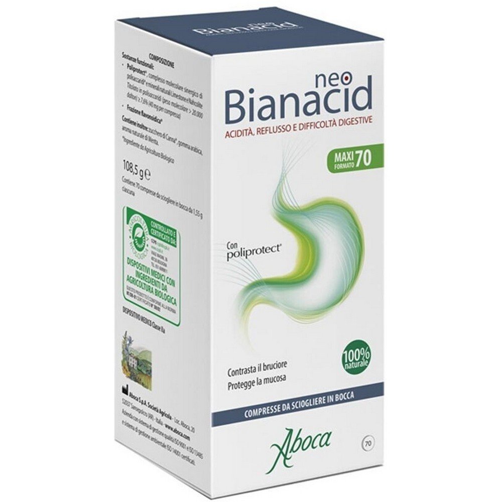 neobianacid chewable tablets 70 Stomach acidity, hyperacidity