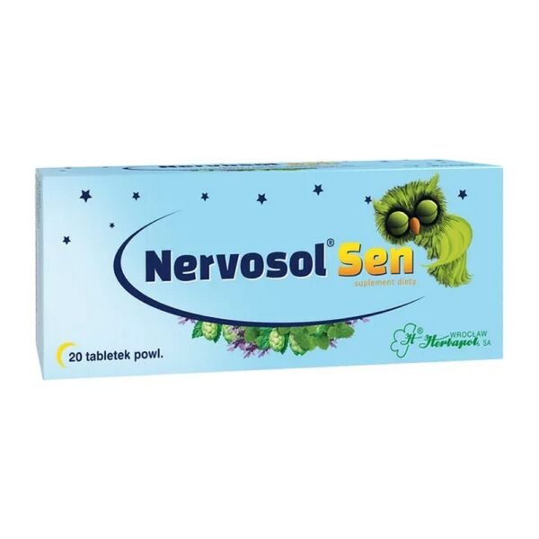 Nervosol Sen is a dietary supplement intended for adults, whose herbal ingredients support falling asleep and support healthy sleep