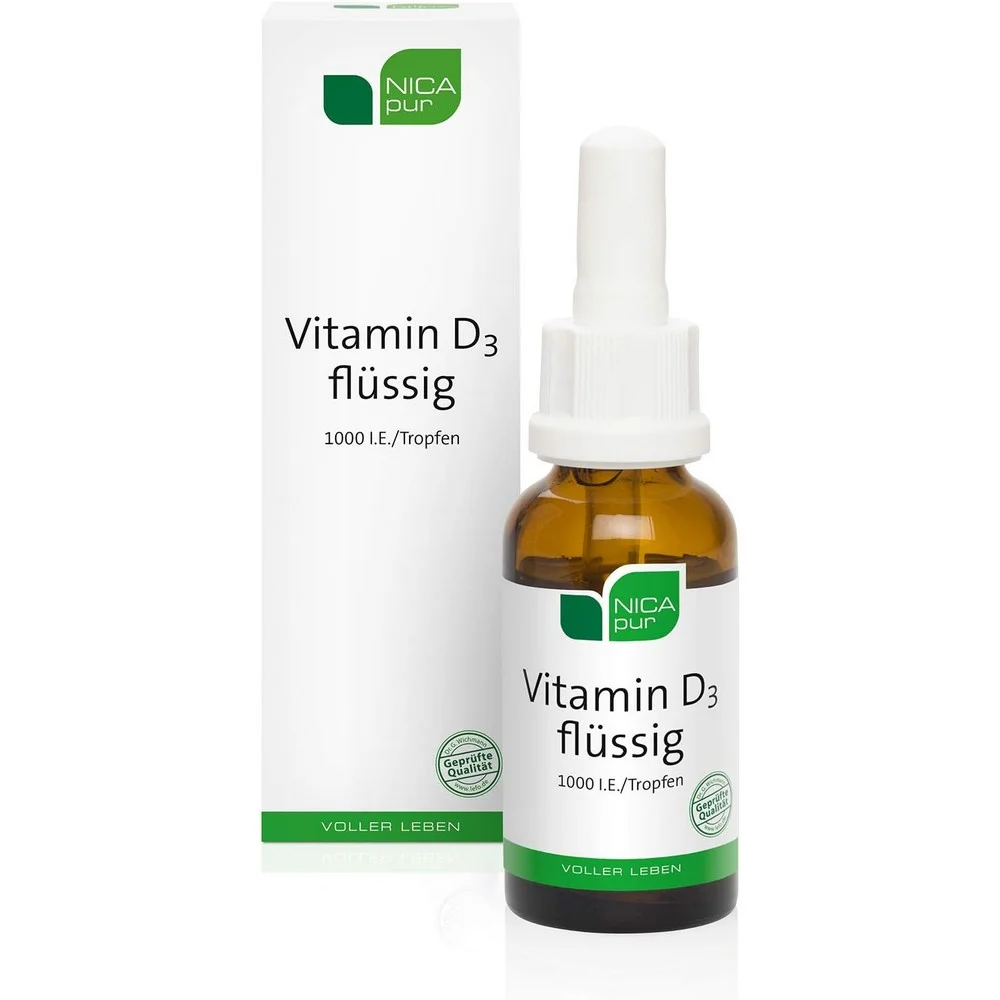 NICAPUR VITAMIN D3 LIQUID 1000 IU - HIGH DOSE DROPS - 25 ML