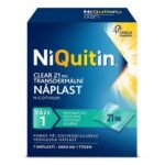 The patch releases nicotine and is gradually absorbed into the skin.