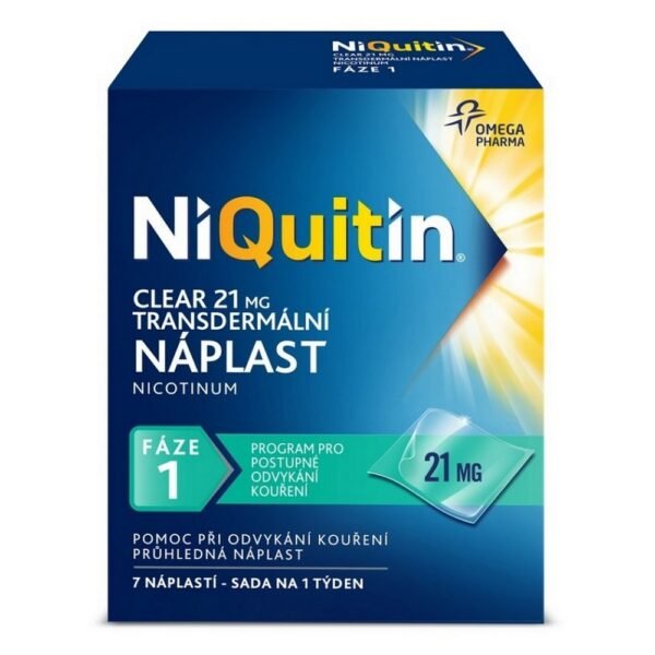 The patch releases nicotine and is gradually absorbed into the skin.