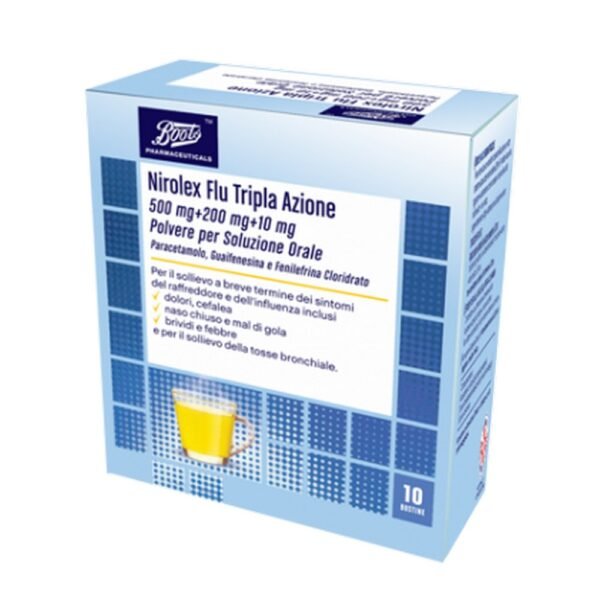 For short-term relief of cold and flu symptoms including pain, headache, nasal congestion and sore throat, chills and fever, and relief of bronchial cough.