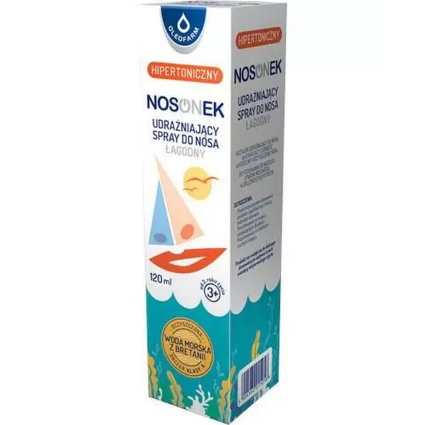 Nosonek hypertonic decongestant nasal spray is a medical device containing sea water and purified water.