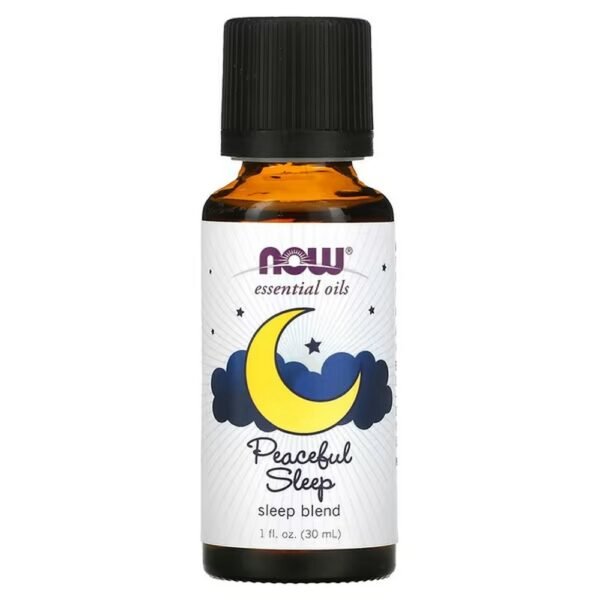 NOW Essential Oils, Peaceful Sleep Oil Blend, Relaxing Aromatherapy Scent, Blend of Pure Essential Oils