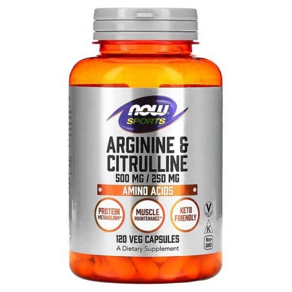Arginine and citrulline are two amino acids that are crucial for protein metabolism and utilization as well as the maintenance of muscle tissue.