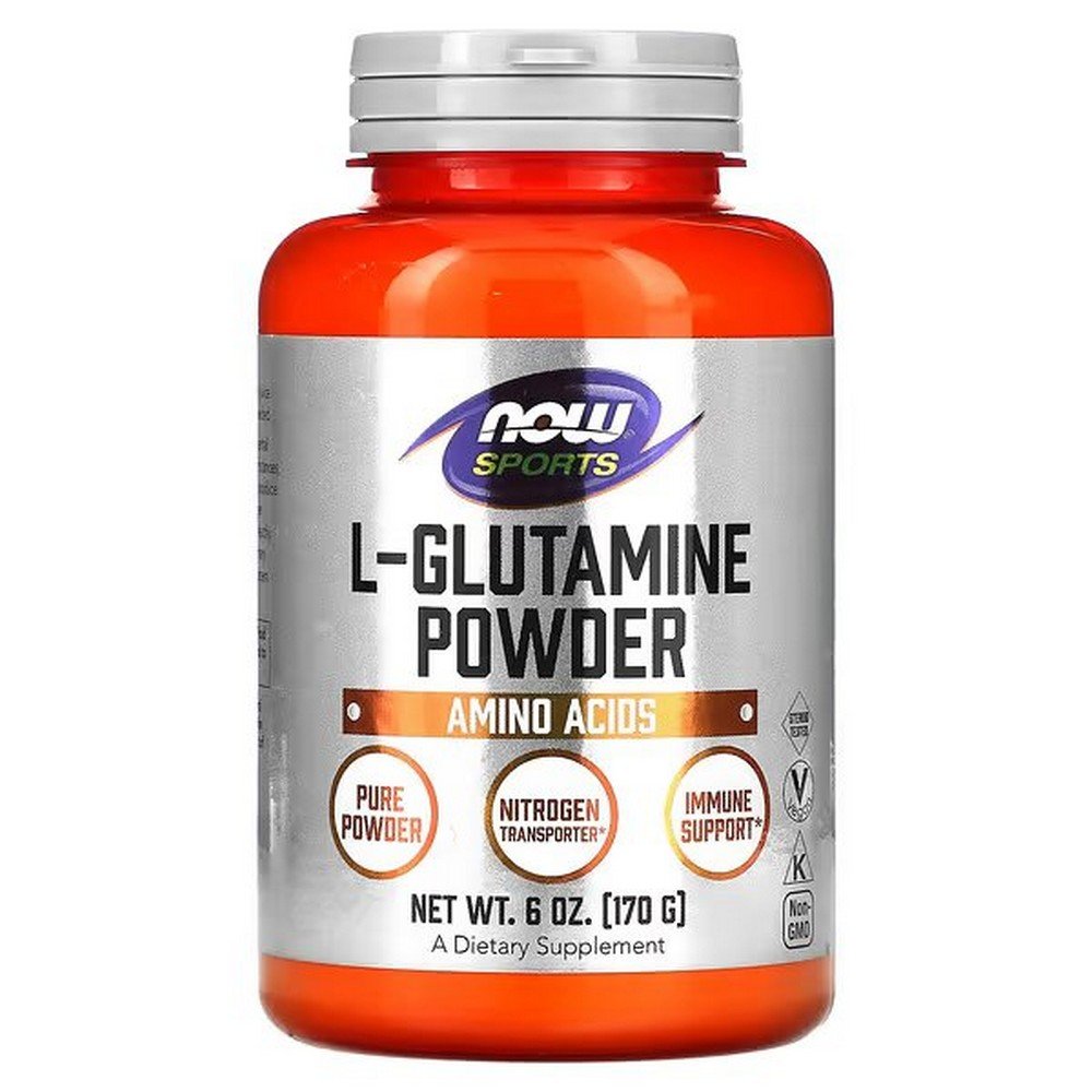 now foods sports l glutamine powder 6 oz 170 g Глютамин является важнейшим топливом для быстро растущих клеток иммунной системы и желудочно-кишечного тракта.