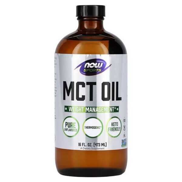 NOW Foods, Sports, MCT Oil, Unflavored Suitable for a ketogenic diet