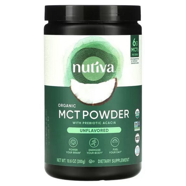 Nutiva MCT Powder provides fast and sustained energy for the body and brain that mixes perfectly with your favorite drinks and more.