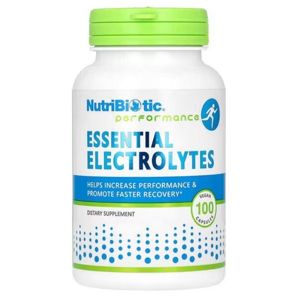 NutriBiotic, Essential Electrolytes, electrolytes helps improve performance & promotes faster recovery  muscle function