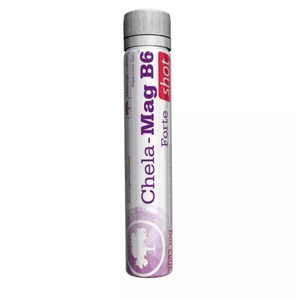 No more cramps gripping you! Olimp  , using the latest technology and the extensive knowledge and experience of its scientists, has created a high-quality, pharmaceutically pure and safe dietary supplement  Chela-Mag B6 Forte Shot,  containing magnesium, valuable for the functioning of your muscles, strengthened by the action of vitamin B6.