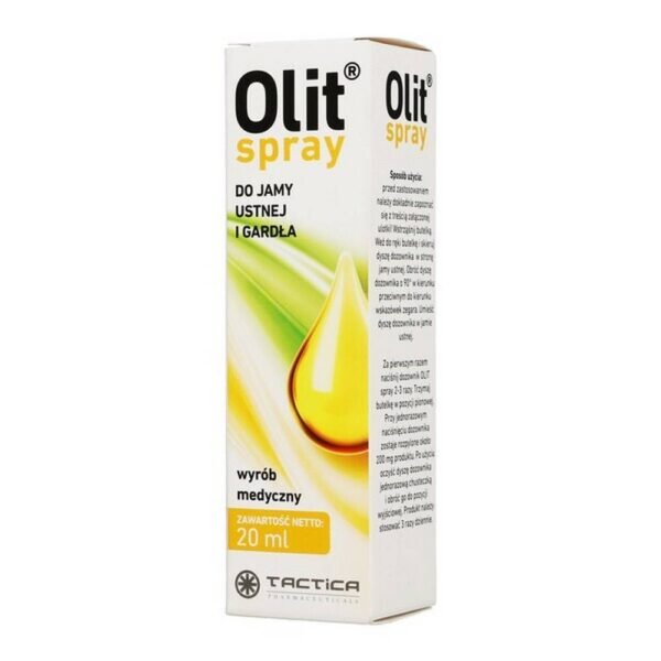 All active ingredients of the product are natural oils that create a mechanical protective layer on the mucosa of the mouth and throat.