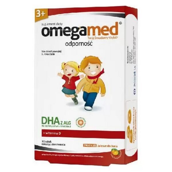 Delicious orange-flavored chewable gel lozenges.