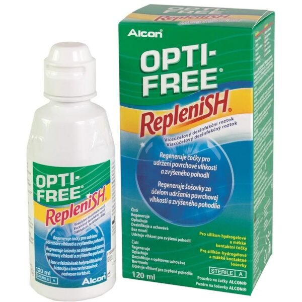 Multi-purpose disinfectant solution for keeping contact lenses feeling fresh.