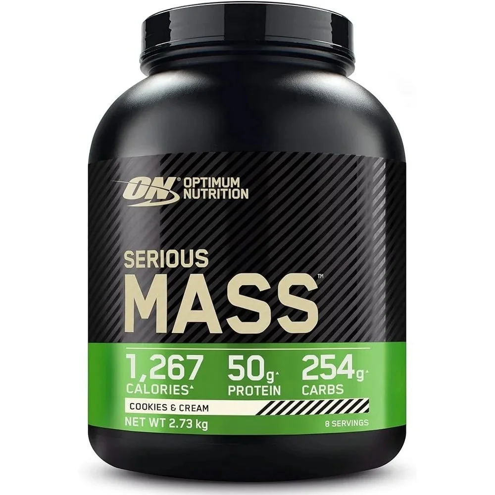 OPTIMUM NUTRITION SERIOUS MASS HIGH-CALORIE PROTEIN SUPPLEMENT 8 SERVINGS, 2.73 KG