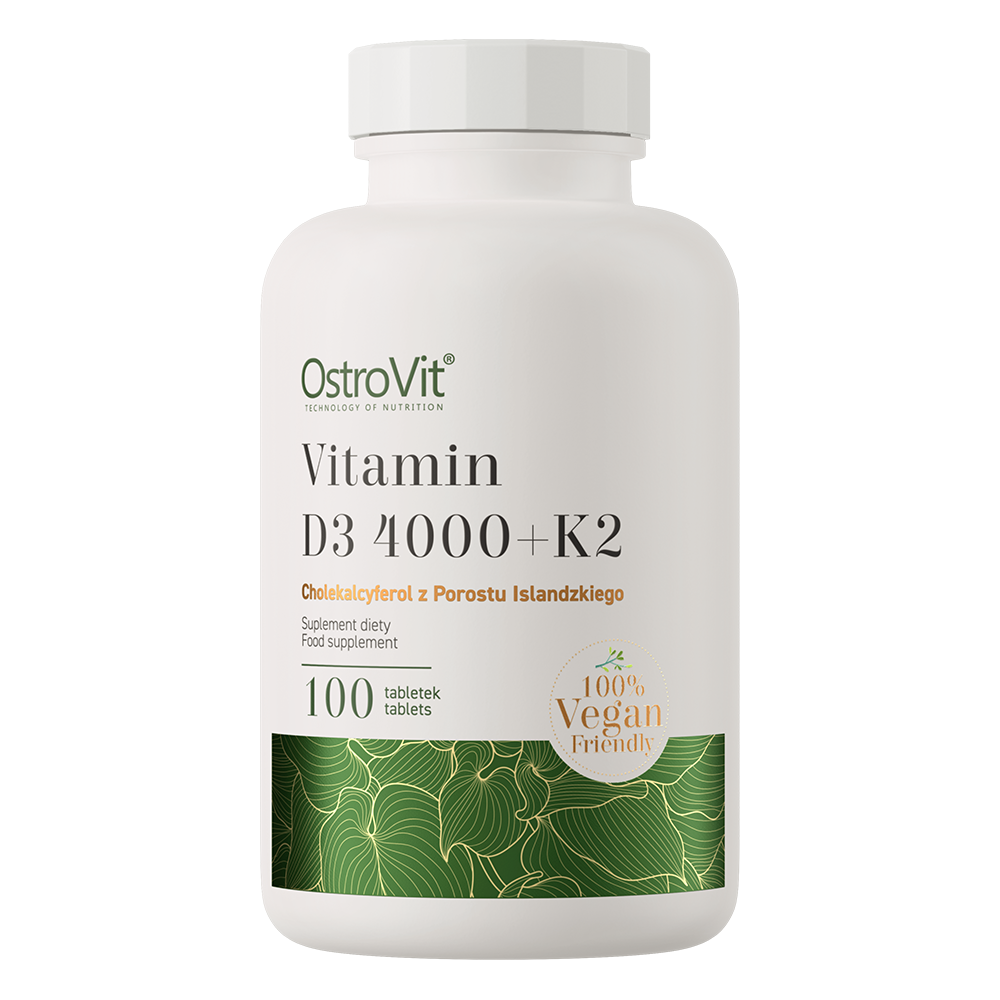 OSTROVIT DIETARY SUPPLEMENT VITAMIN D3 4000 IU + K2 VEG TABLETS
