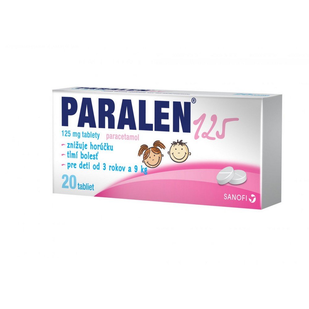 paralen tbl 20x 125mg Препарат подходит для снижения температуры и при болях различного происхождения.