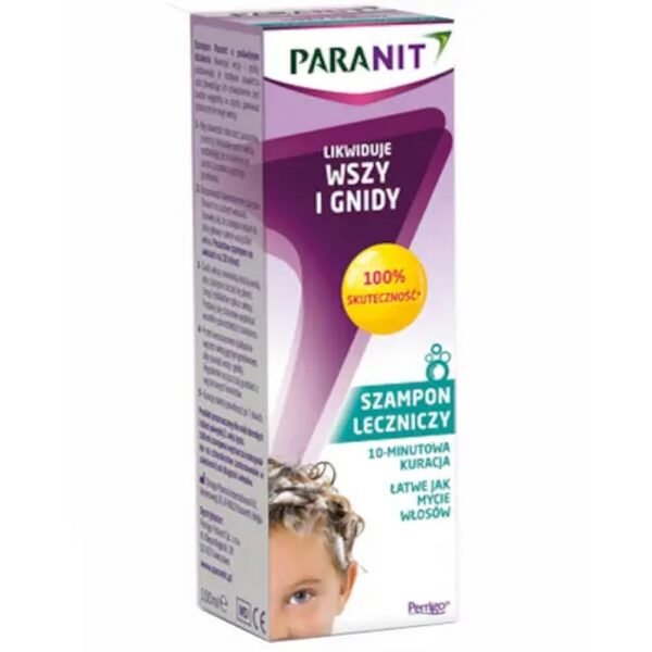 Paranit medicated shampoo + comb is a medical device that eliminates lice and nits.