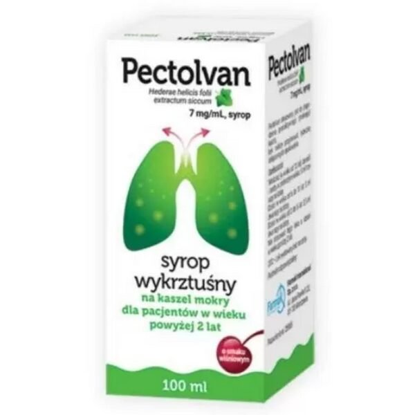 Pectolvan 7 mg/ml syrup is a medicinal product containing an extract from the leaves of ivy Hedera helix L., it belongs to the group of expectorants.