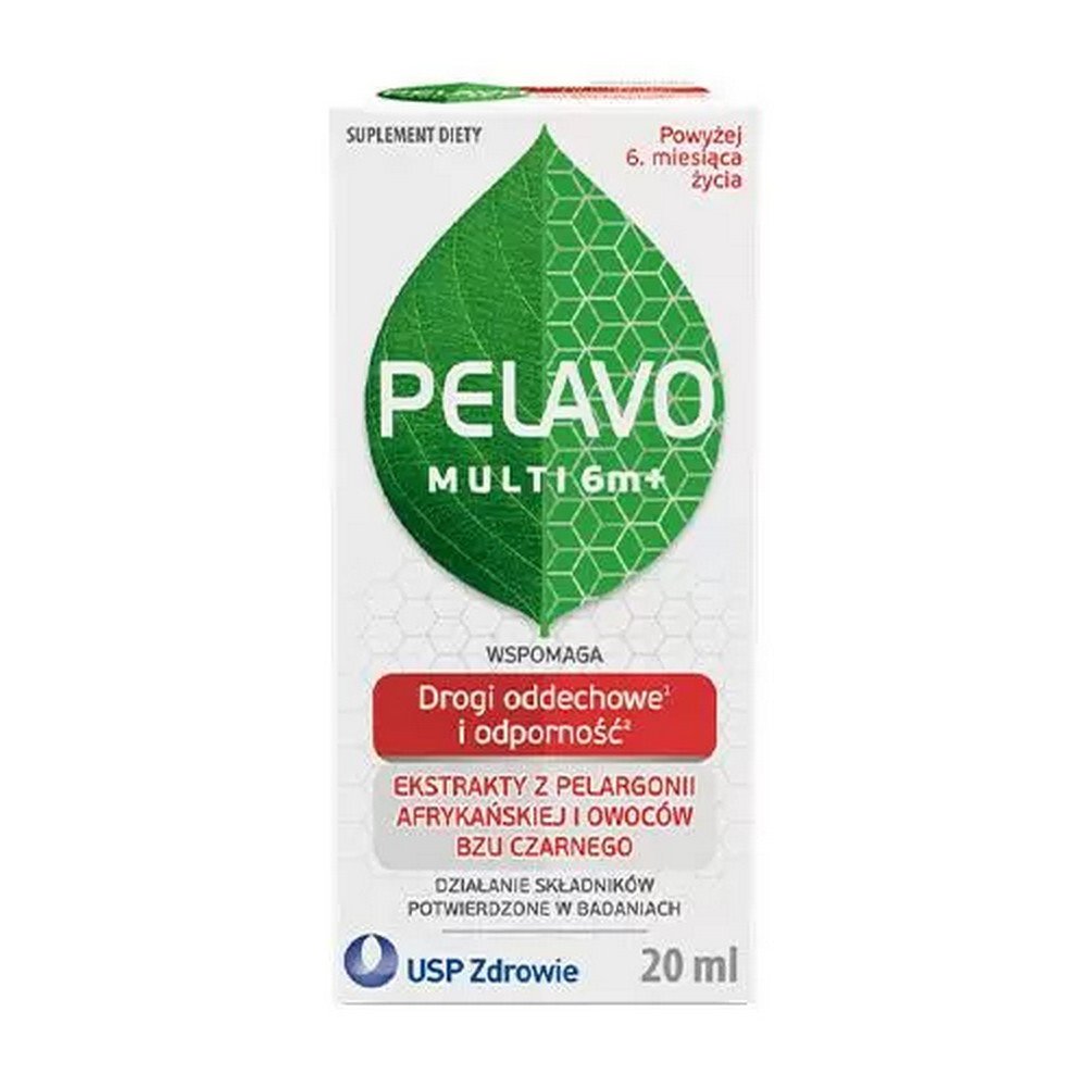 pelavo multi respiratory and immunity drops for children over 6 months of age 20 ml Complément alimentaire favorisant le fonctionnement des voies respiratoires et l'immunité.