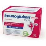 Dietary supplement with natural immunoglucan and vitamin C to support the immune system throughout the year.