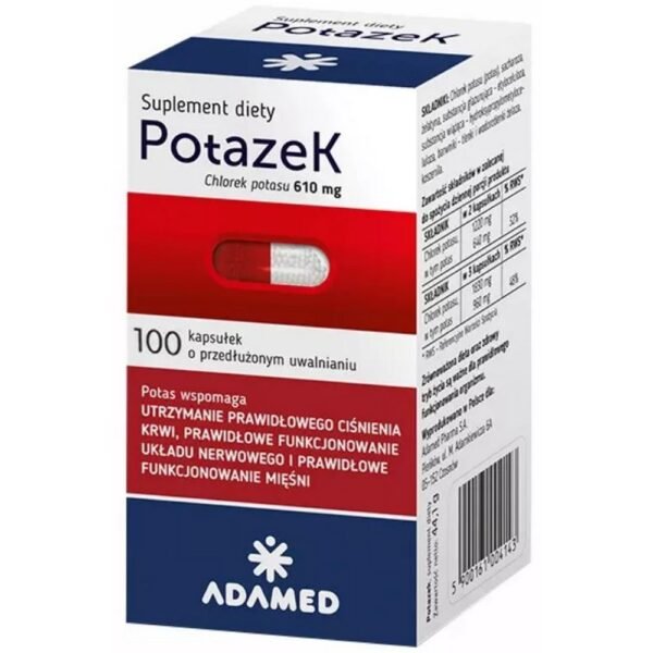 Potazek dietary supplement is especially recommended for people who care about proper blood pressure.
