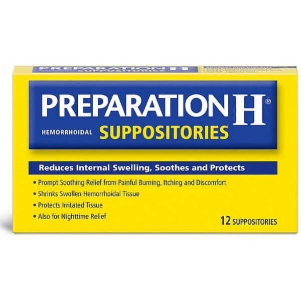 The product is used to treat hemorrhoids.