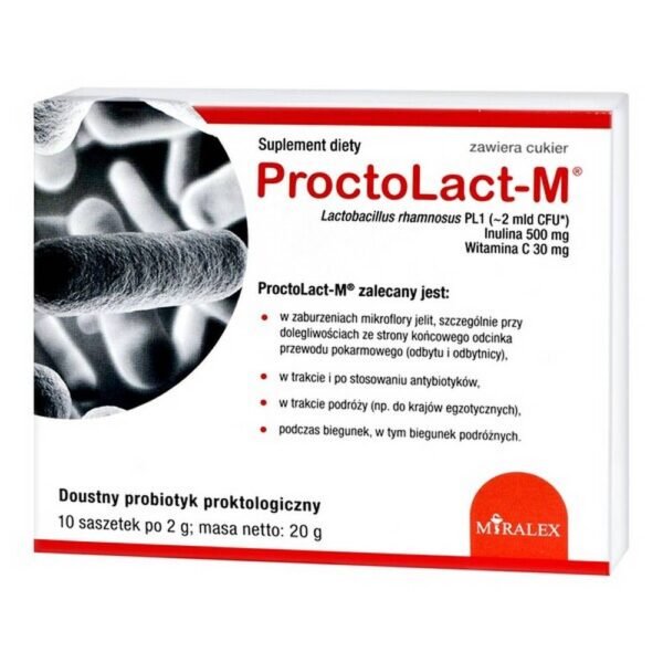 A dietary supplement containing a combination of the probiotic strain of Lactobacillus rhamnosus PL1 and the prebiotic inulin.