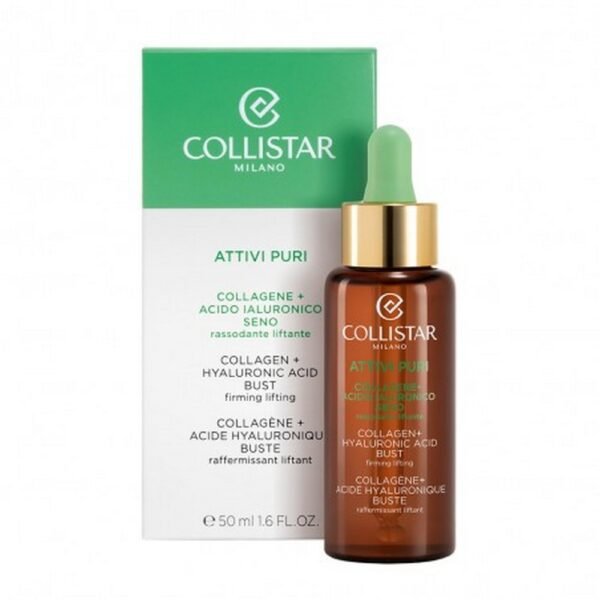 Collagen, real natural support of the skin, helps to redensify and recompact the skin tissues of the breast, fight the loss of tone and elasticity of the epidermis