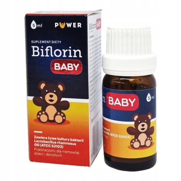 Biflorin LGG Baby is a dietary supplement complementing the natural bacterial flora.