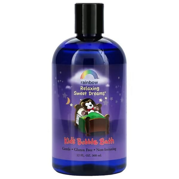 Rainbow relaxing sweet dreams kid’s bubble bath makes it easier for your child to get a restful night’s sleep.
