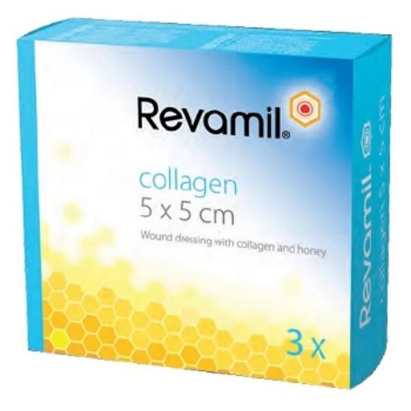 The combination collagen+honey strengthens the antibacterial protection and favours the natural healing process