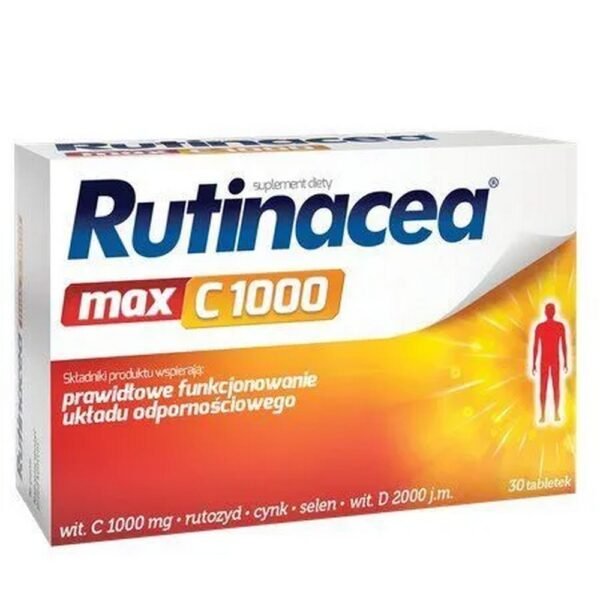 The Rutinacea max C 1000 dietary supplement is designed for people who want to specifically support the functioning of the immune system.