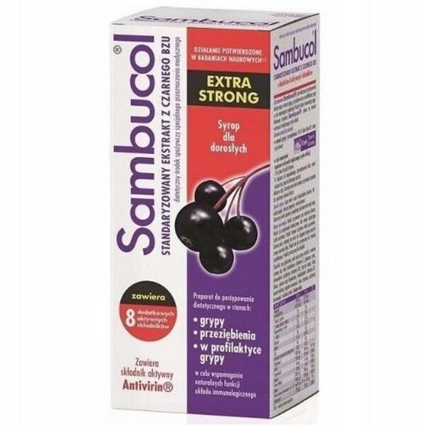 Sambucol Extra Strong is a drug containing a composition of ingredients that support the functioning of the immune system.