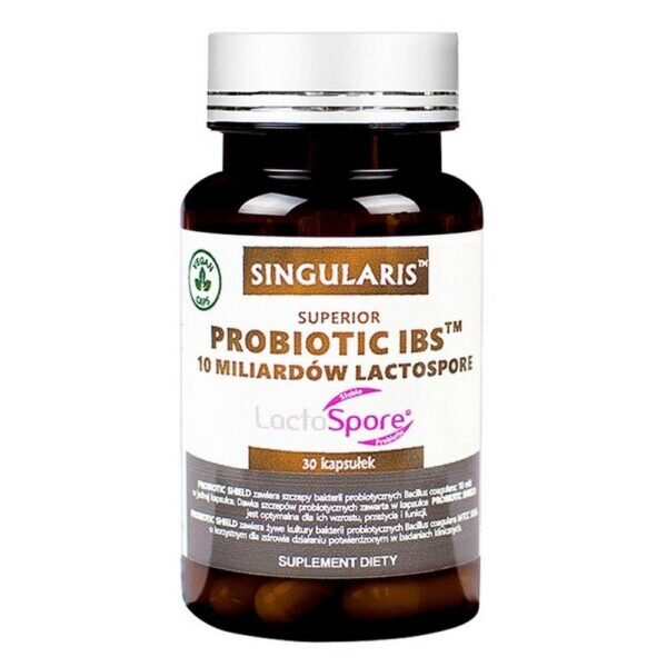 PROBIOTIC IBS – a dietary supplement containing a clinically tested and safe lactospore probiotic.