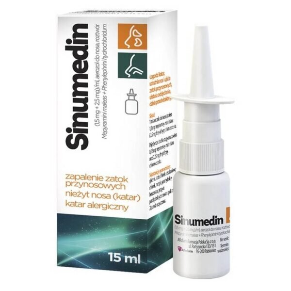 Sinumedin is a drug used in the treatment of rhinitis and sinuses as well as allergies.