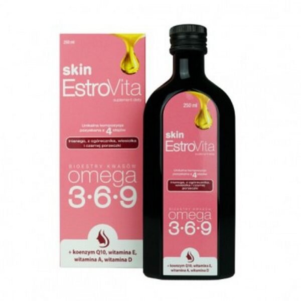 EstroVita Skin contains an ultra-pure form of omega fatty acids in the form of ethyl esters, which ensure excellent bioavailability and high bioretention in the human body.