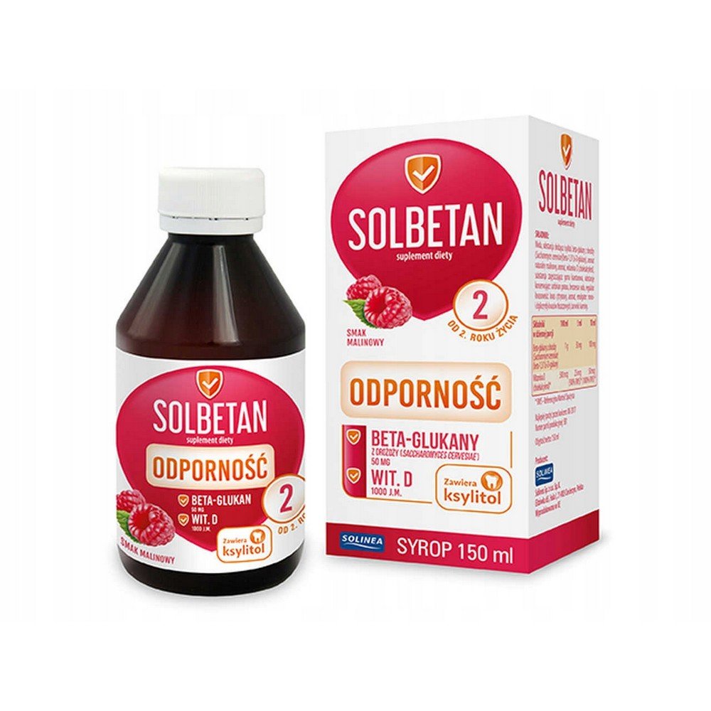 solbetan immunity syrup for children 2 150 ml Solbetan Immunity - a dietary supplement supporting the proper functioning of the immune system.