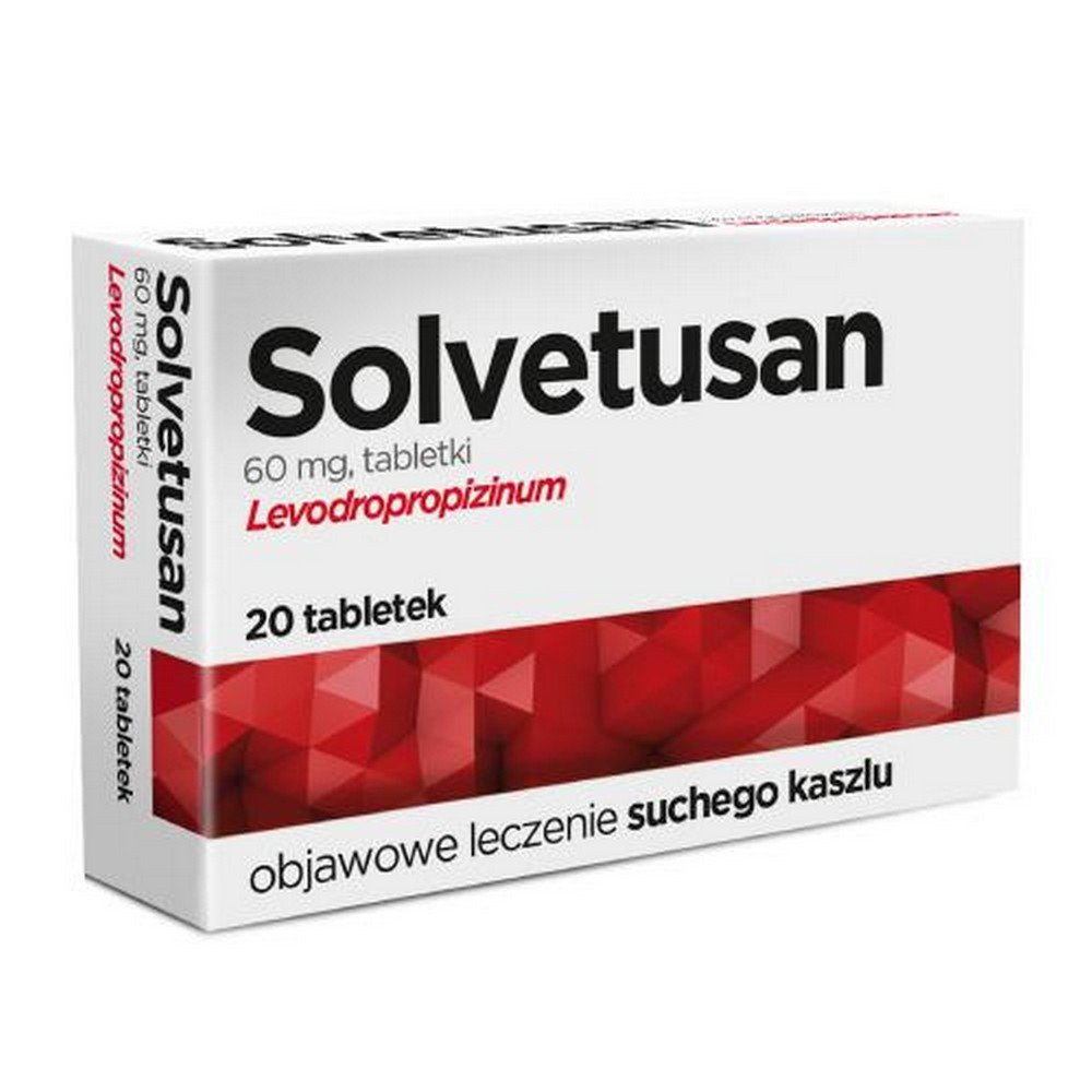 solvetusan 60mg 20 tablets Solvetusan contiene el principio activo levodropropizina, que tiene propiedades antitusivas y broncoespasmódicas.