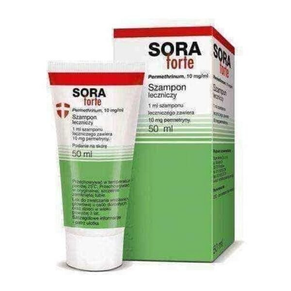 Anti-lice medicated shampoo Sora Forte is a permethrin-based product that can be used by adults, adolescents and children over 3 years of age.
