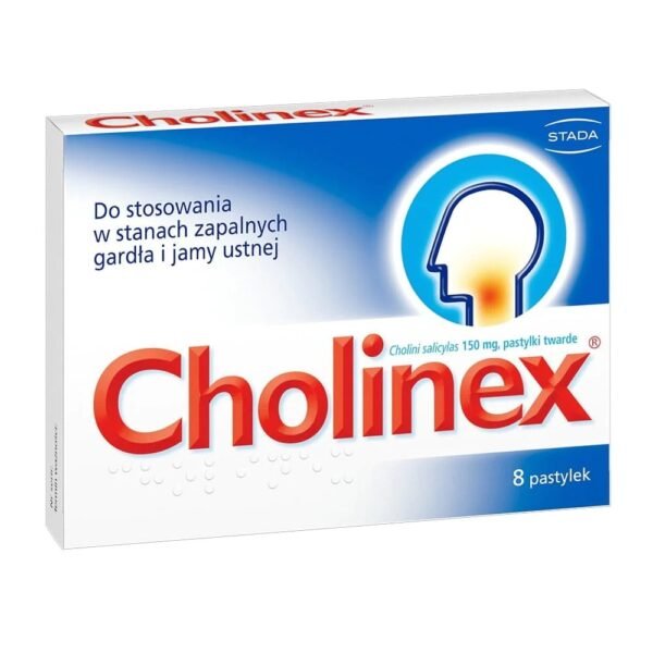 Cholinex should be used in inflammation of the throat and mouth. It contains the active substance choline salicylate, which has an anti-inflammatory effect, reducing swelling