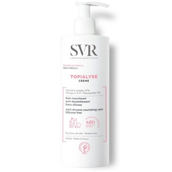SVR Topialyse cream is a cosmetic product for daily care of sensitive and dry skin that lacks comfort.
