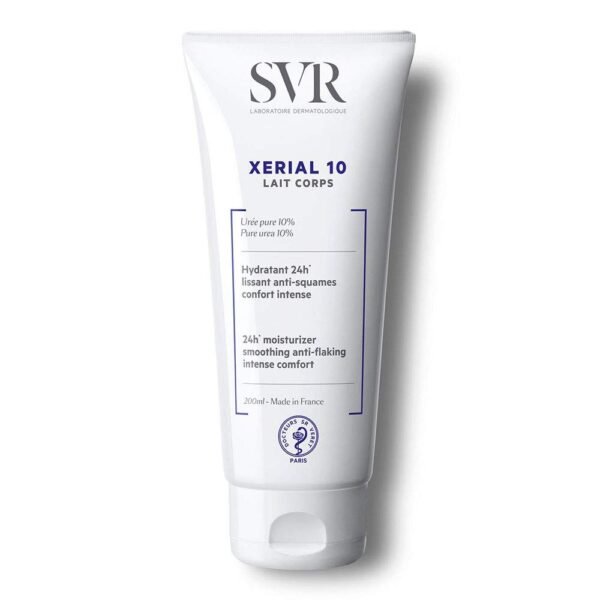 Молочко для тела SVR Xerial 10 Lait Corps помогает при лечении псориаза и ихтиоза.