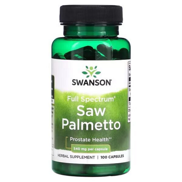 Swanson Full Spectrum Saw Palmetto is a great way for men to support their prostate.
