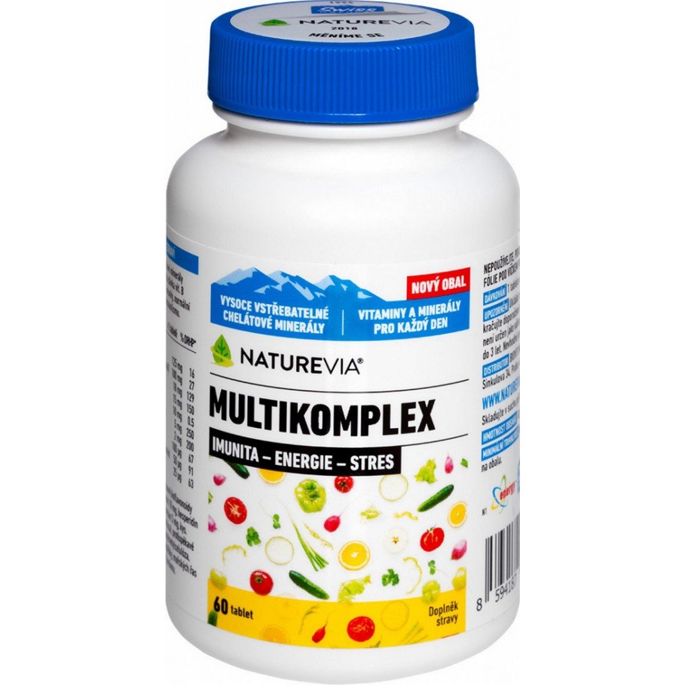 swiss naturvia multikomplex 60 A complete multivitamin and multimineral complex containing plant extracts, digestive factors and other active substances.