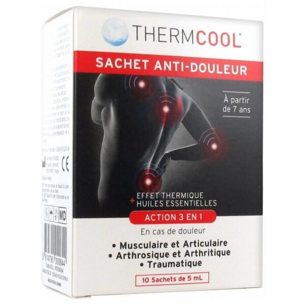 Thermcool Joint and Muscle Pain Relief Gel 10 Sachets is a pain relief gel that contributes to the relief of muscle and joint pain.