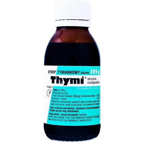 The combination drug Sirupus Thymi compositum is traditionally used as an expectorant for coughs associated with upper respiratory tract infections.